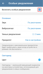 Особые уведомления в Телеграмм